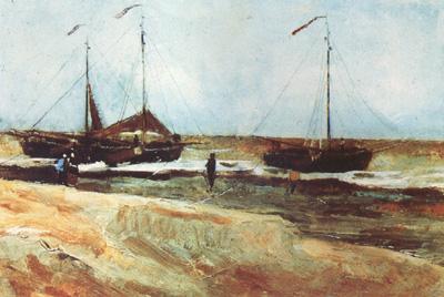 Vincent Van Gogh Beach at Scheveningen in Calm Weather (nn04)